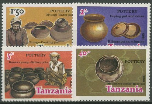 Tansania 1985 Töpferwaren 276/79 postfrisch