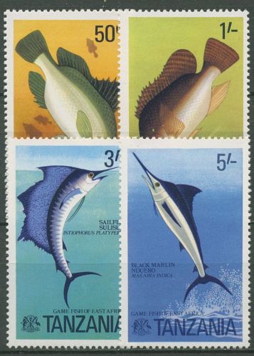 Tansania 1977 Sportfischerei Segelfisch Marlin 66/69 postfrisch