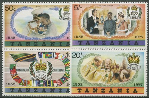 Tansania 1977 Regierungsjubiläum Königin Elisabeth II. 87/90 postfrisch