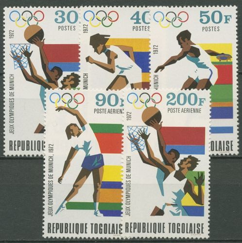 Togo 1972 Olympische Sommerspiele München 930/34 A postfrisch