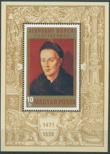 Ungarn 1971 500. Geburtstag von Albrecht Dürer Block 81 A postfrisch (C92459)