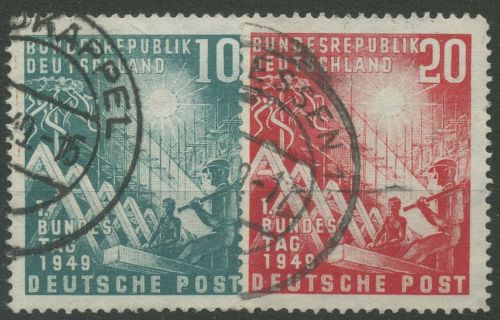 Bund 1949 Eröffnung Deutscher Bundestag 111/12 gestempelt (R80989)