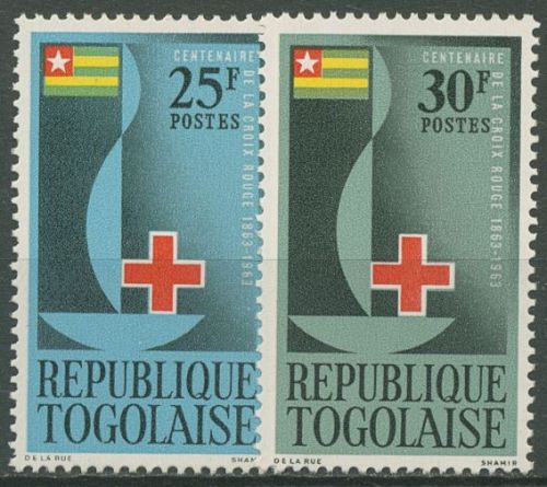 Togo 1963 100 Jahre Internationales Rotes Kreuz 371/72 postfrisch