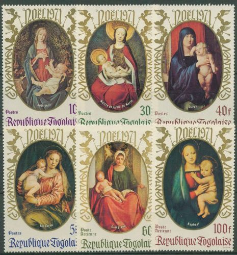Togo 1971 Weihnachten Madonnen Gemälde 902/07 A postfrisch
