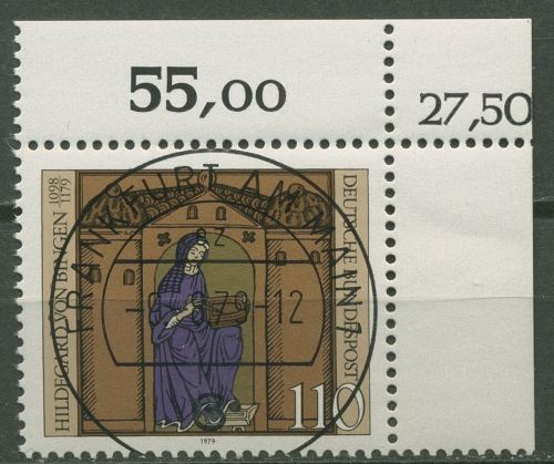 Bund 1979 800. Todestag Hildegard von Bingen 1018 KBWZ gestempelt