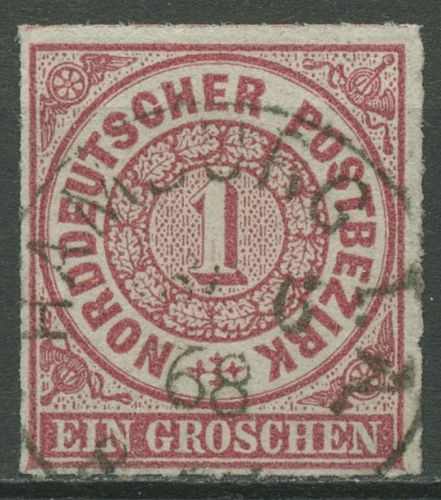 Norddeutscher Postbezirk NDP 1868 1 Gr. 4 mit K1-Stpl. HAMBURG