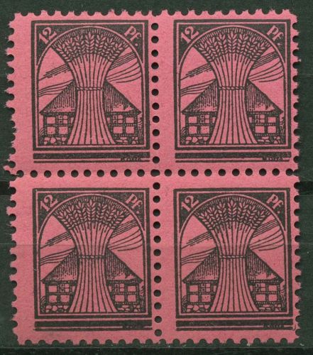 SBZ Mecklenburg-Vorpommern 1945 Freimarke 16 4er-Block postfrisch