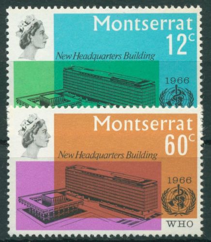 Montserrat 1966 Weltgesundheitsorganisation WHO Verwaltung 183/84 postfrisch