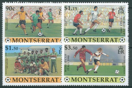 Montserrat 1990 Fußball-WM Italien 781/84 postfrisch