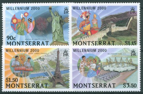 Montserrat 2000 Jahrtausendwende Bauwerke 1122/25 postfrisch