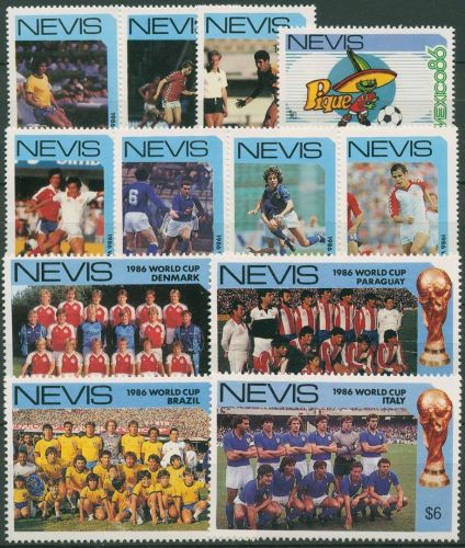 Nevis 1986 Fußball-WM Mexiko 377/88 postfrisch