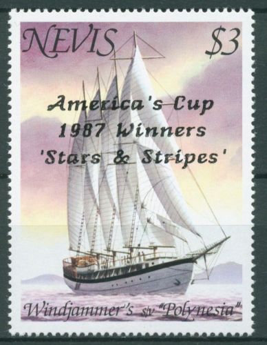Nevis 1987 Segeln Americas Cup Jacht Stars & Stripes 461 postfrisch