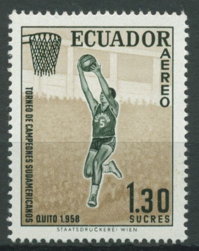 Ecuador 1958 Basketball-Meisterschaften 973 postfrisch