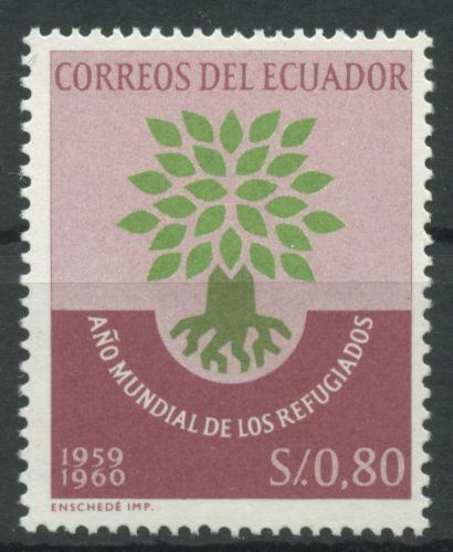 Ecuador 1960 Weltflüchtlingsjahr 1020 postfrisch