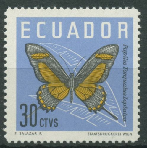 Ecuador 1961 Tiere Insekten Schmetterlinge 1071 postfrisch