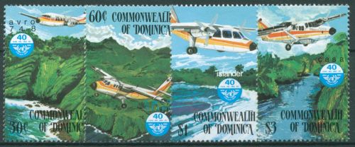 Dominica 1984 Luftfahrt Organisation ICAO Flugzeuge 889/92 postfrisch