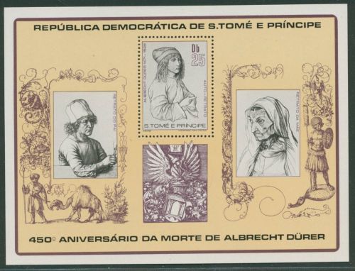 Sao Tomé und Principe 1979 Albrecht Dürer Block 37 postfrisch (C40818)