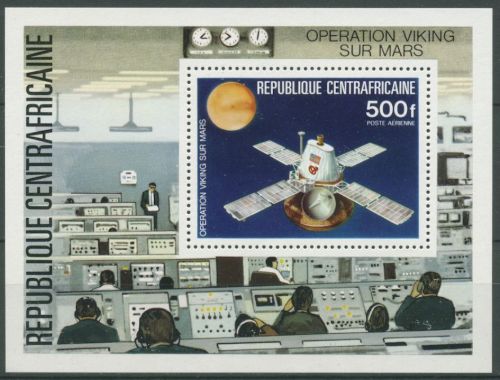 Zentralafrikanische Rep. 1976 Viking Marssonden Block 12 postfrisch (C28347)