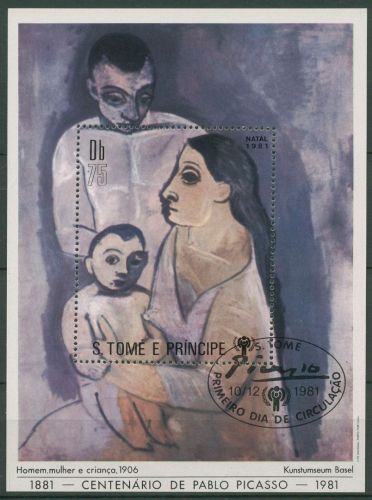 Sao Tomé und Principe 1981 Pablo Picasso Block 69 A gestempelt (C40855)