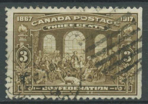 Kanada 1917 50 Jahre Dominion of Canada Quebec-Konferenz 104 gestempelt