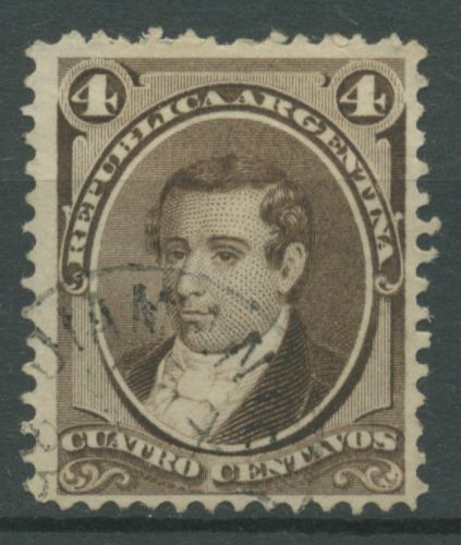 Argentinien 1873 Persönlichkeiten Schriftsteller Moreno 19 gestempelt