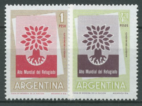 Argentinien 1960 Weltflüchtlingsjahr 720/21 postfrisch