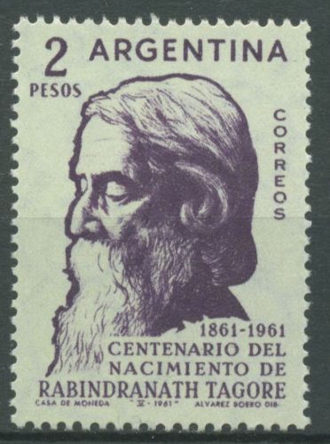 Argentinien 1961 Persönlichkeiten Nobelpreisträger R.Tagore 778 postfrisch