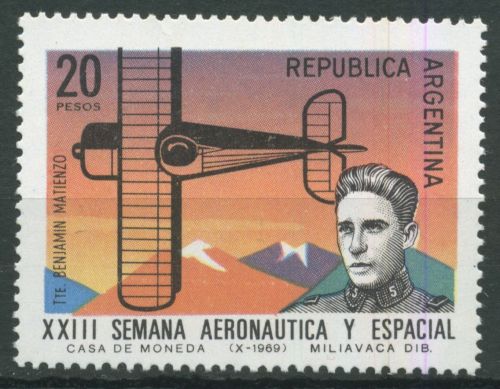 Argentinien 1969 Luft-und Raumfahrtwoche Flugzeug 1045 postfrisch