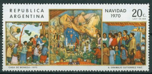 Argentinien 1970 Weihnachten Gemälde 1075 postfrisch