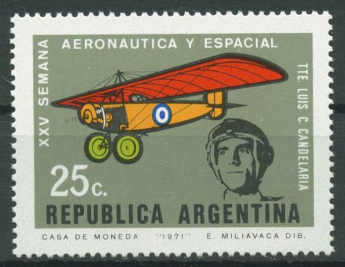 Argentinien 1971 Luft-und Raumfahrtwoche Flugzeug 1114 postfrisch