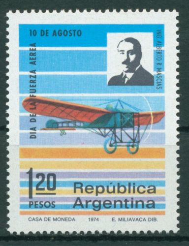 Argentinien 1974 Tag der Luftwaffe Flugzeug 1189 postfrisch