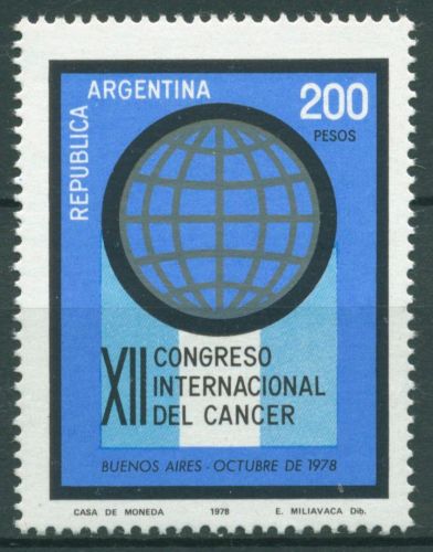 Argentinien 1978 Internationaler Krebskongress 1361 postfrisch