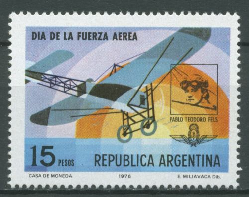 Argentinien 1976 Tag der Luftwaffe Flugzeug 1286 postfrisch