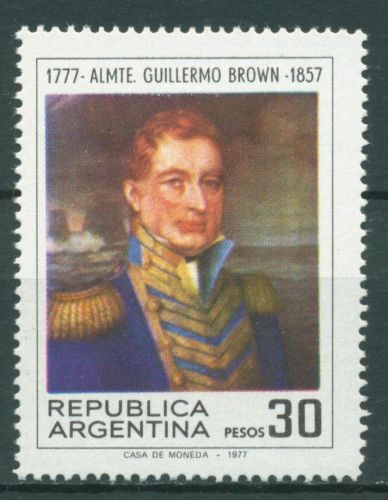 Argentinien 1977 Persönlichkeiten Admiral G.Brown 1311 postfrisch