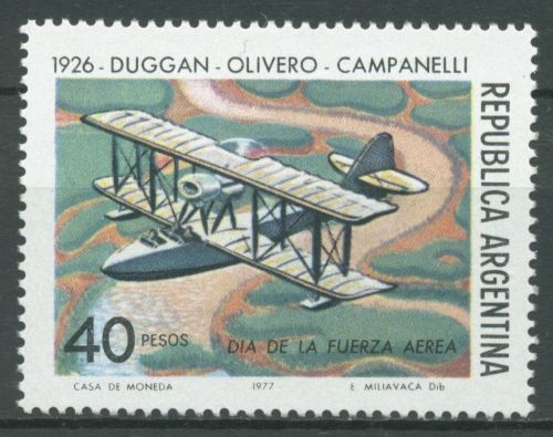 Argentinien 1977 Tag der Luftwaffe Flugboot 1318 postfrisch