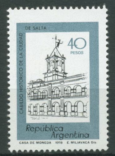 Argentinien 1978 Gebäude Ordenskapitel in Salta 1370 postfrisch