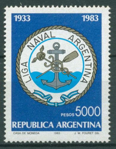 Argentinien 1983 Tag der Marine Verein Emblem 1623 postfrisch