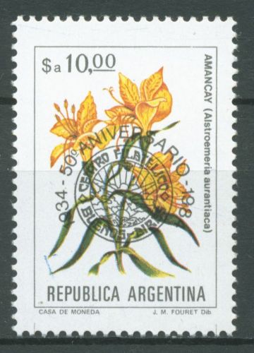 Argentinien 1984 Blumen Argentiniens Sammlerverein Buenos Aires 1722 postfrisch