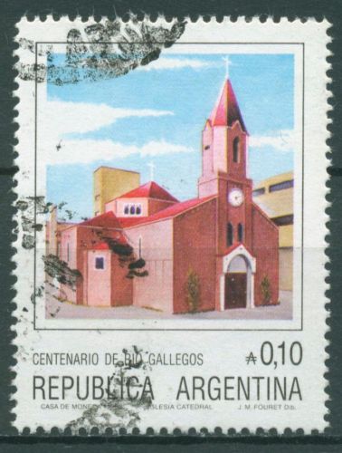 Argentinien 1985 Stadt Rio Gallegos Kirche 1791 gestempelt