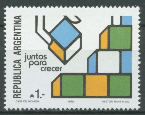 Argentinien 1988 Zusammenarbeit mit Brasilien 1915 postfrisch