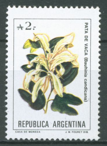 Argentinien 1988 Freimarke Blumen Argentiniens 1950 postfrisch