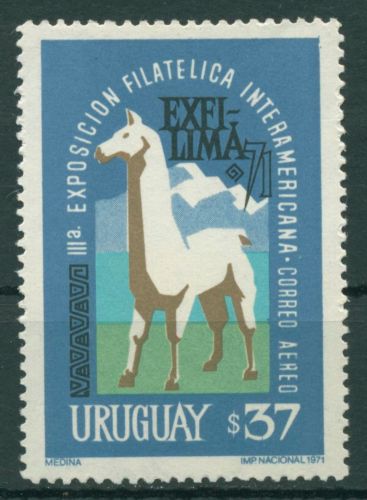 Uruguay 1971 EXFILIMA Tiere Lama Andenlandschaft 1229 postfrisch
