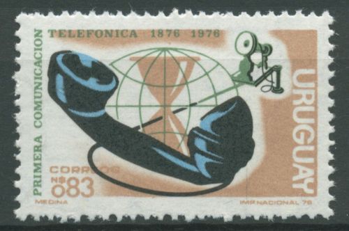 Uruguay 1976 Das Telefon Alter Fernsprecher 1399 postfrisch