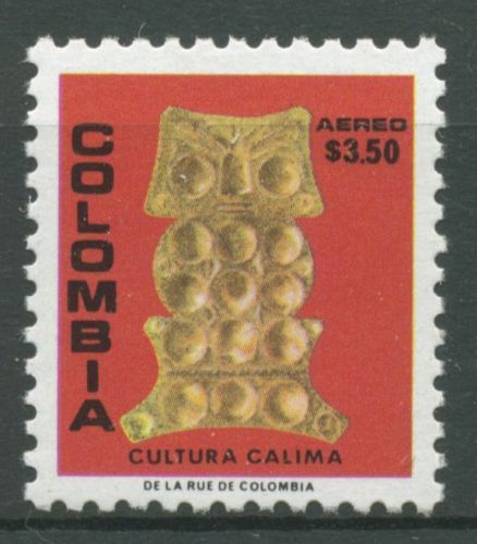 Kolumbien 1978 Calima-Kultur Uhu aus Gold 1384 postfrisch