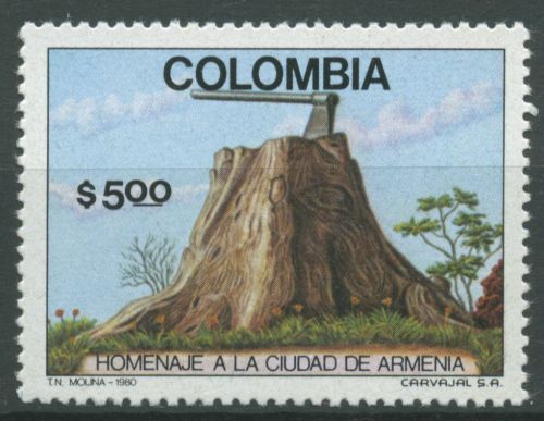 Kolumbien 1980 Stadt Armenia 1454 postfrisch