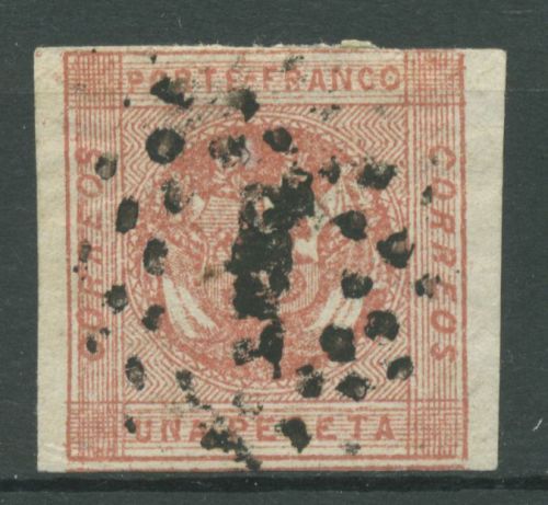 Peru 1860 Freimarken Wappen 9 gestempelt