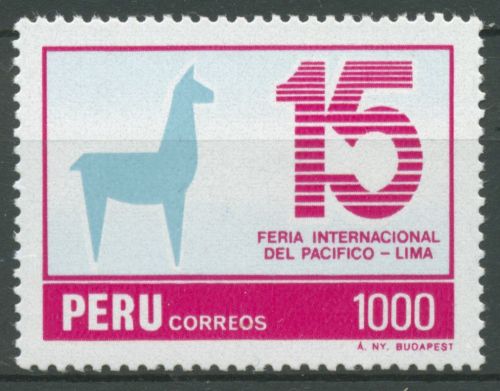 Peru 1984 Pazifikmesse Lima, Lama 1290 postfrisch