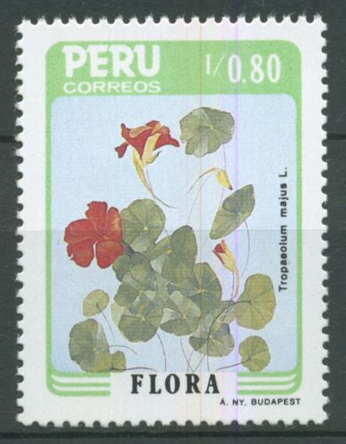 Peru 1986 Pflanzen Kapuzinerkresse 1328 postfrisch