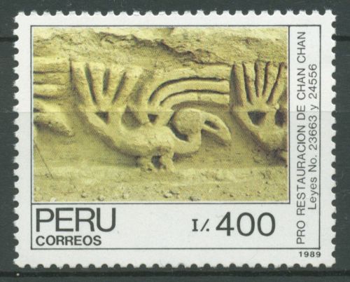 Peru 1989 Chimúreich Chan Chan Vogelrelief 1399 postfrisch