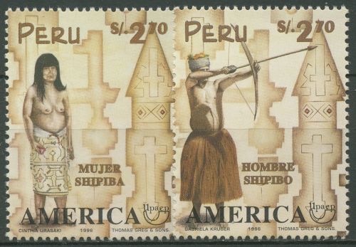 Peru 1997 Trachten Shipiba 1603/04 postfrisch